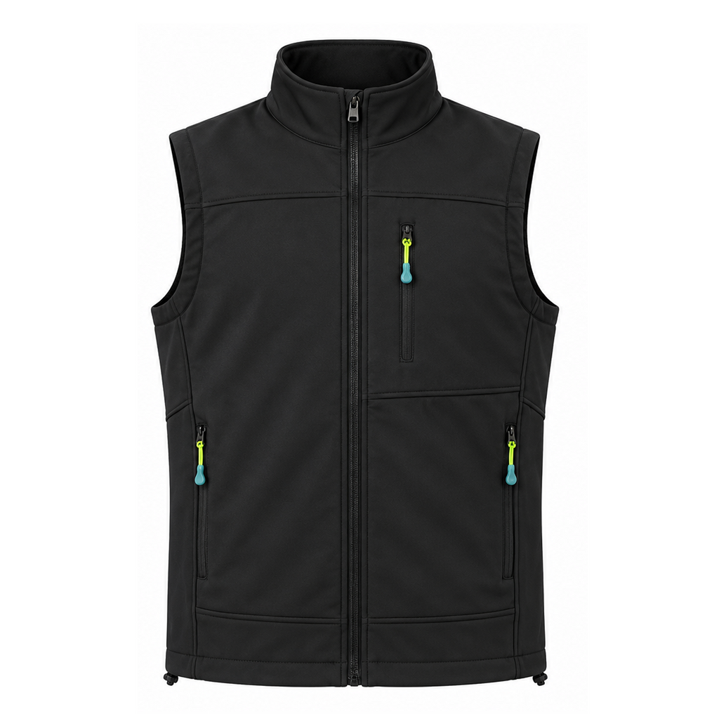 NOELLE MENS FULL ZIPPER SLEEVELESS JACKET