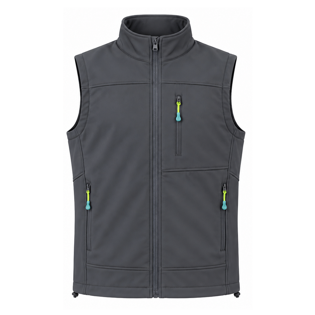 NOVA MENS FULL ZIPPER SLEEVELESS JACKET