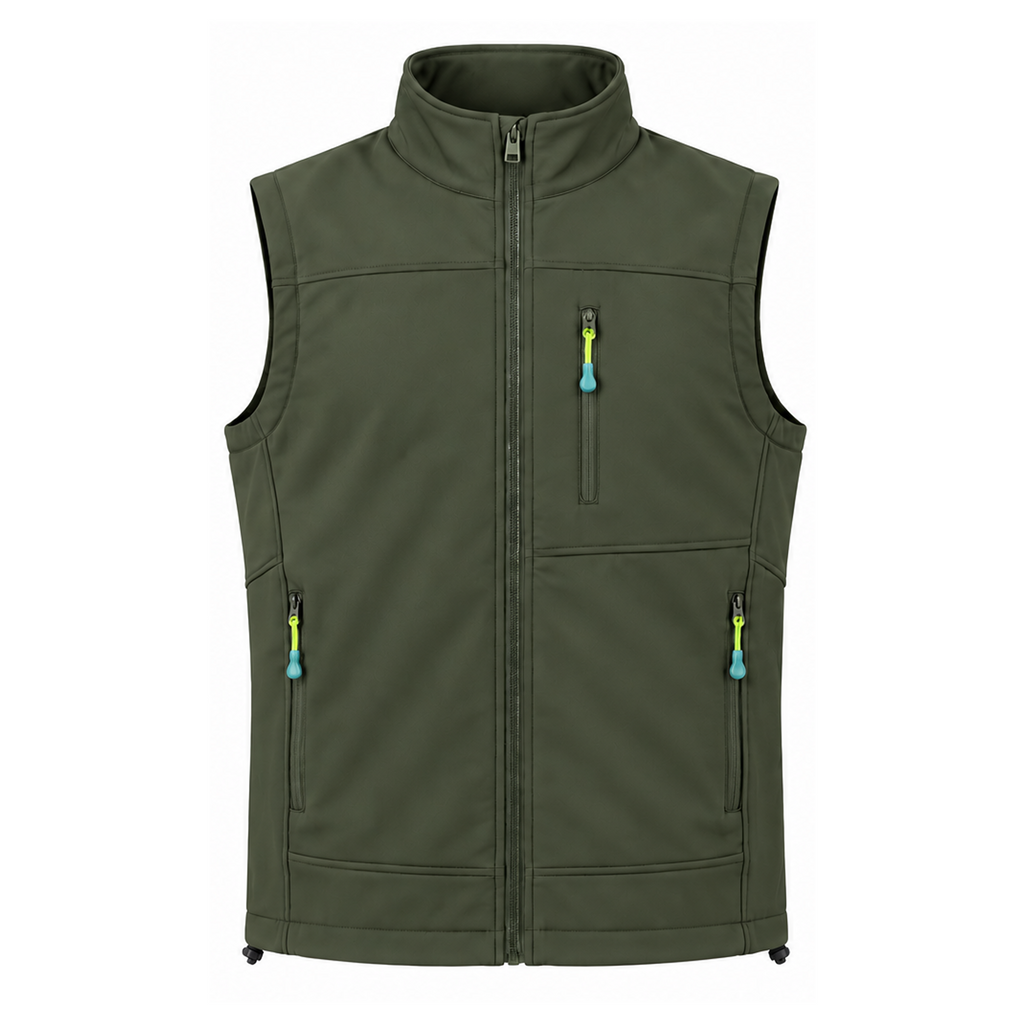 ROAN MENS FULL ZIPPER SLEEVELESS JACKET